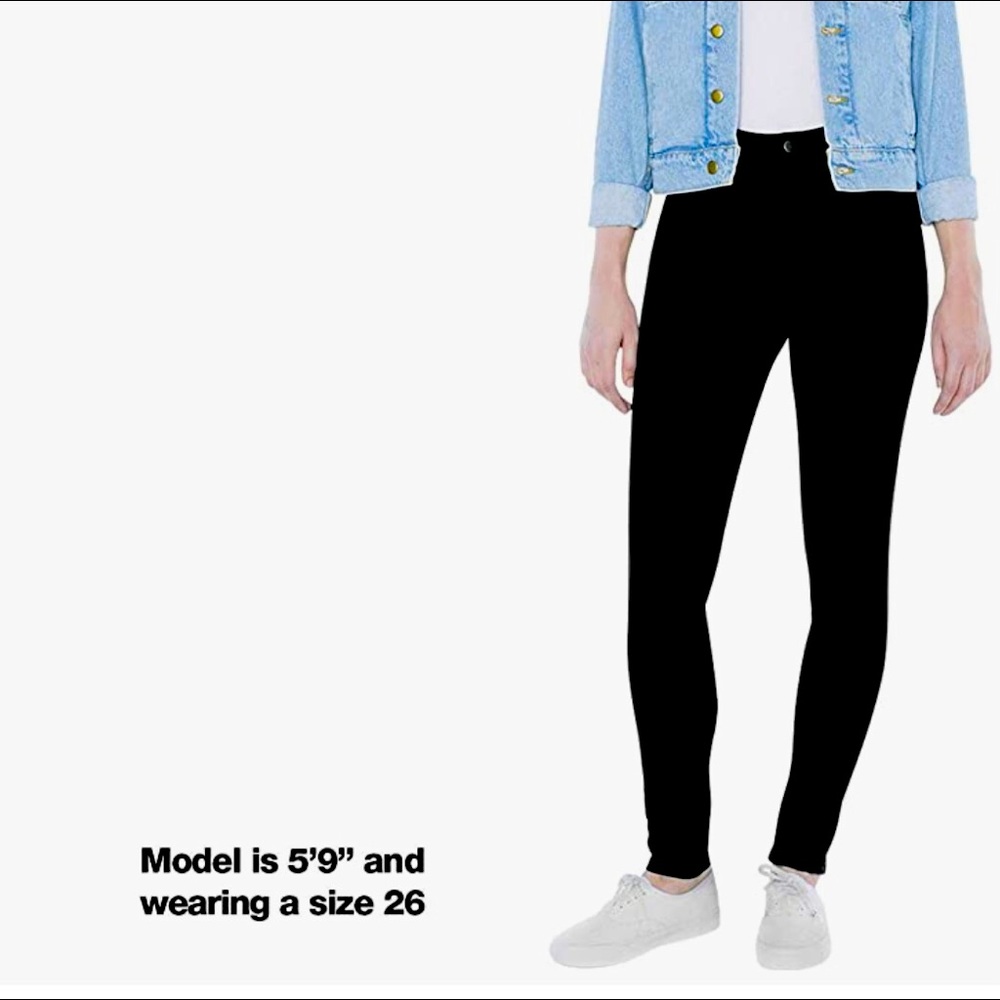 New American Apparel Women's The Pencil Jean Black Size 24/00-0